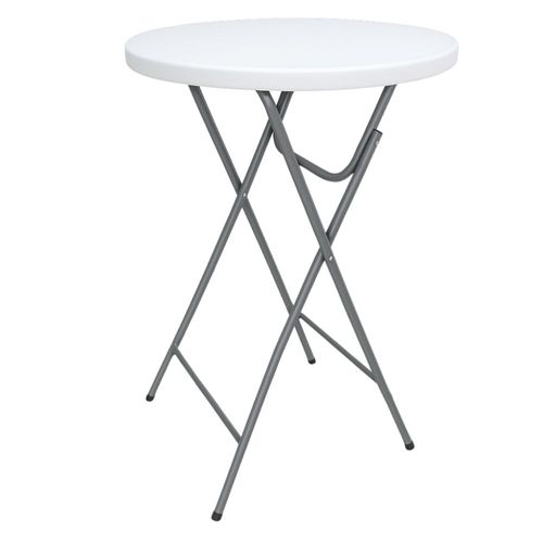 Table Mange Debout Pliante Ø81 X H110 Cm ¿ Robuste Et Facile À Ranger