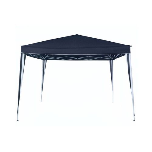 Terre Jardin - Tonnelle Pliante 3 X 3 M, Hauteur 2,5 M - Polyester 160g/M² - Sac De Transport - Bleu