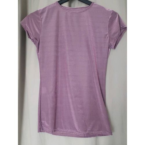 Tee-Shirt Homme Moulant Couleur Mauve