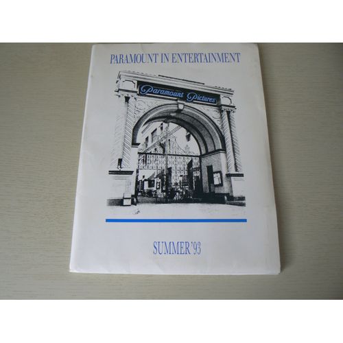 Dossier De Presse Us Cinéma Paramount Entertainement Summer 1993