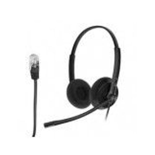 yealink ecouteur binaural a large bande pour telephone ip yhs34 lite dual