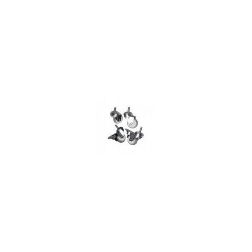 Ekivalan Kit Of 4 M10 Castors For Cabinets (2 With Brakes And 2 Witho