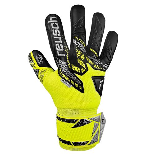 Gants Gardien Football Reusch Attrakt Silver Jaune 8