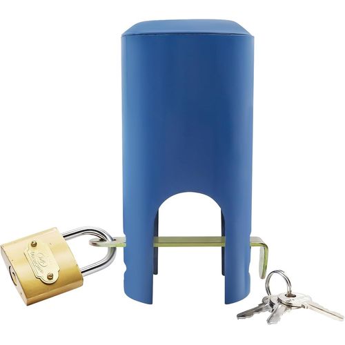 Cadenas Robinet Exterieur, Systèmes de Verrouillage de Robinets, Serrure de Robinet Prévenir le vol et le Vandalisme, Bleu