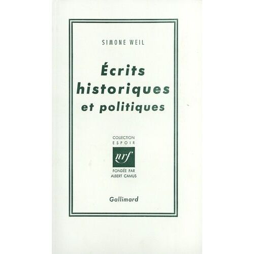 Ecrits Historiques Et Politiques
