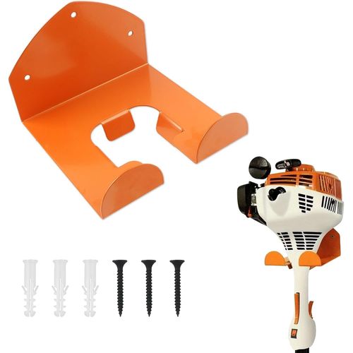 PATB-Support mural pour outils de jardin en acier galvanisé avec 3 vis et 3 chevilles pour débroussailleuse, coupe-bordure, outil de jardin, rangement, balai, garage, jardin, capacité de charge de