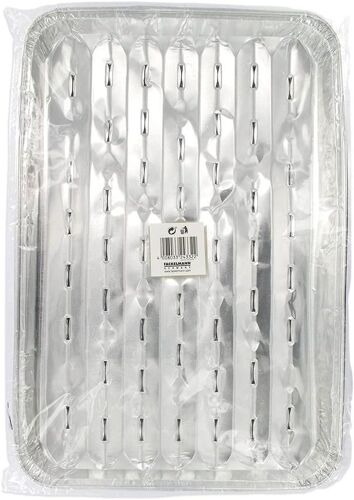 Loranka-24332 Lot De 5 Barquettes En Aluminium, Barquette Alu, Lot De Barquettes, Aluminium, Argenté, 34,5 X 23 X 2 Cm