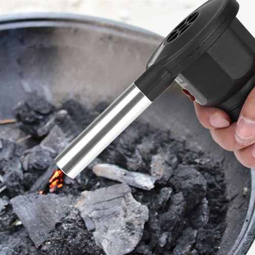 Ulteronixshop-Ventilatore per griglia elettrico, Portable alimenté par batterie ventilateur de Barbecue souffleur d'air pour Camping en plein Air pique-nique Barbecue au charbon de bois