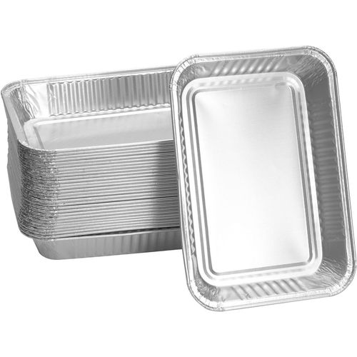 ASFASFq-Lot de 20 barquettes en aluminium pour barbecue à gaz Ninja Woodfire, accessoires de barbecue à gaz Ninja OG850EU OG901EU OG701EU - Jetables - Bac récupérateur de graisse pour Weber 6415