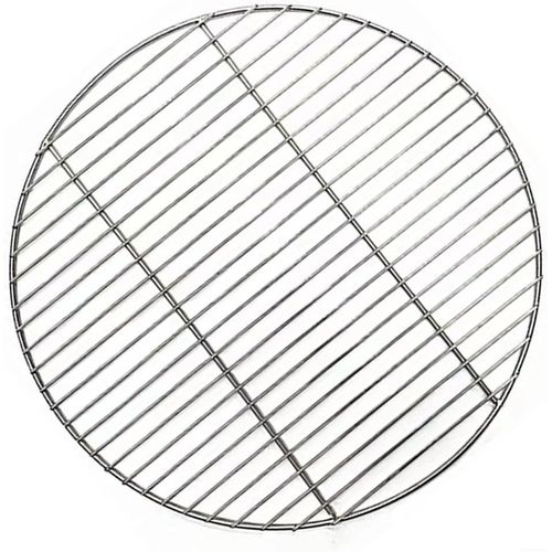 PATB-Grille de barbecue ronde en acier inoxydable pour cuisson au charbon de bois (30 cm)