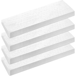 QUSA-4 Pièces Laine Céramique Pour Cheminée Bioéthanol, Éponge Céramique Résistante À La Chaleur Pour Foyers De Table, Fibre Céramique Pour Cheminées Intérieures À Gel Éthanol (300X100X25Mm)