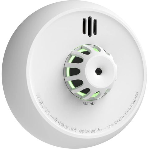 Détecteur de Fumée Wi-FI Compatible avec l¿Appli Home Security, Station de Base SBS50 Requise, Mini-Détecteur de Fumée Interconnecté sans Fil Conforme à EN14604, XS01-M, Lot de 1