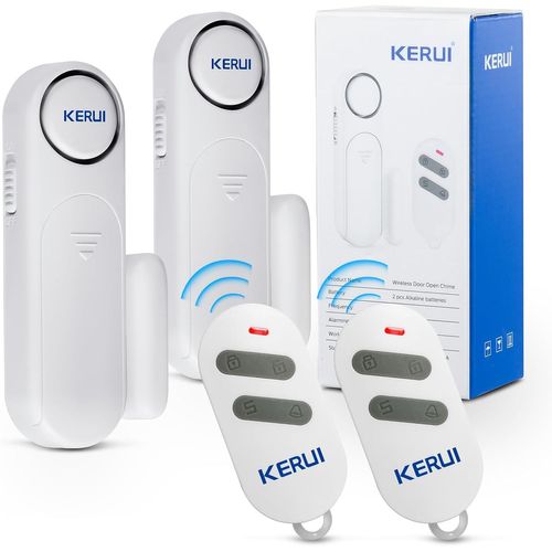 Alarme de Porte, Alarme de Fenêtre Alarme sans Fil 120dB pour Porte, Fenêtre et Détecteur de Contact avec Télécommande Alarme de Porte 3 Modes pour la Sécurité de la Votre Maison Magasin Enfants