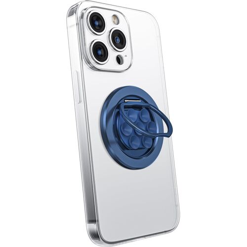 Anneau Telephone Portable Pour Magsafe Réglable À 360°,Ventouse Telephone Portable Support Téléphone Pour Vidéos Tiktok Et Selfies,Compatible Avec Séries Iphone 16/15/14/13/12 (Bleu)(Q700)