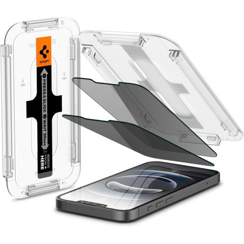 Glas.tR EZ Fit Verre Trempé pour iPhone 16e, iPhone 14, iPhone 13, iPhone 13 Pro, 2 Pièces, Anti-Espion, Dureté 9H, Résistant aux Rayures, Protection écran