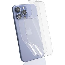 CAUC-Arrière Protection d'écran pour iPhone 15 Pro Max Non-Verre Trempé, 2 Pièces Arrière Protection d'écran Film Flexible, Texture Mate, sans Bulles Facile à Installer pour iPhone 15 Pro Max