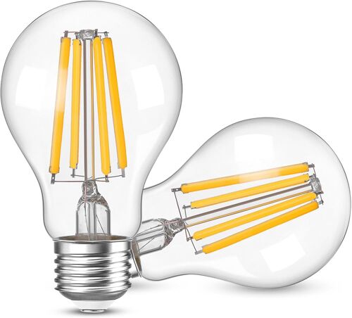 Ampoule E27 1 Watt Led Veilleuse Remplace 10 Watts D'ampoules À Incandescence, Petite Ampoule Edison 2200k Ultra Blanc Chaud,Pour Intérieur Et Extérieur, 50lm, Non Dimmable, Verre,5pcs