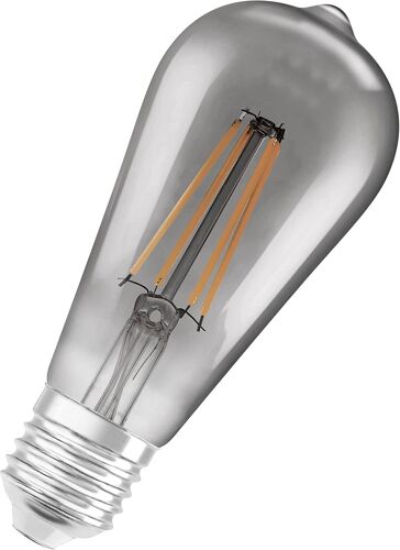 Kal-Lampe Led Smart Avec Bluetooth, Filament Edison Gold, E27, Dimmable,Blanc Chaud(2400k),Remplace Les Lampes À Incandescence Par 50w,Contrôlable Avec Google Et Alexa, Lot De 4