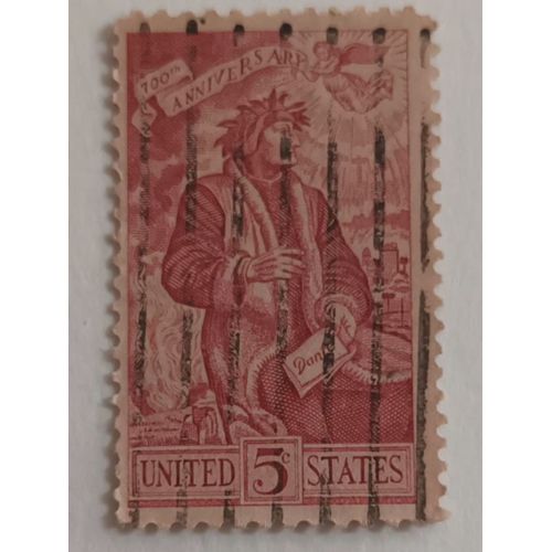 R17 - Oblitéré Usa N°785 - Année 1965 -" 7éme Anniversaire De La Naissance Du Poète Italien Dante ".