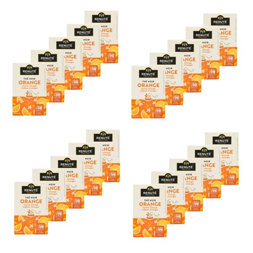 Lot 20x Thé Noir À L'orange - 20 Sachets - Boîte 32g