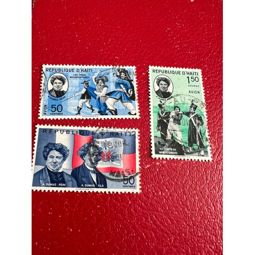 Lot De Timbres Haiti Theme Alexandre Dumas