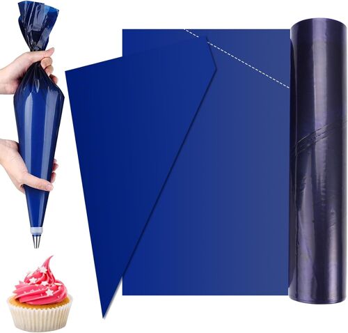 Jexnovashop-Lot De 30 Poches À Douille Jetables Extra Larges De 52 Cm, Grandes Poches À Douille, Poches À Pâtisserie Jetables Extra Épaisses, Poche A Douille Pour Biscuits, Cupcakes, Desserts, Gâteau