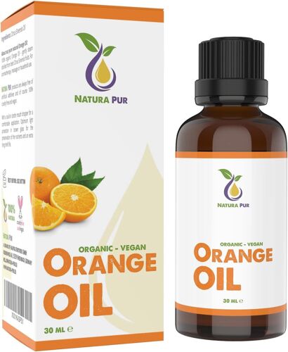 Huile Essentielle Orange Douce Bio 30ml - 100% Naturelle - Orange Oil (Citrus Sinensis Oil) Pour La Cosmétique, L'aromathérapie, Diffuseur, Huile Aromatique 