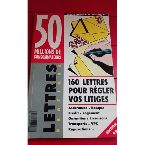 50 Millions De Consommateurs, Lettres , Pratique