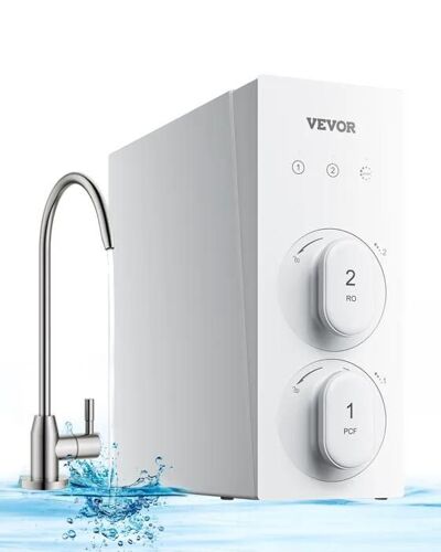 Système d'osmose Inverse-VEVOR-8 Étapes-Filtre à eau à Osmose Inverse-400 GPD-Filtration d'eau Sous Évier