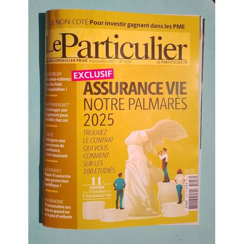 Le Particulier 1232 : Assurance Vie Notre Palmarès 2025