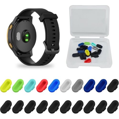 Mevronisshop-20 Pièces De Connecteurs De Charge En Silicone Pour Garmin Fenix 8/7/7 Pro/6/5, Venu 3/3s/2, Instinct 3/2/2x, Vivoactive 5/4/4s/3, Forerunner 965/265/165/55, Epix 2 Pro Multicolore