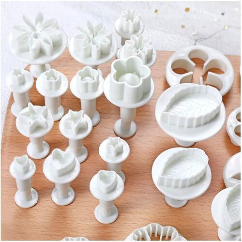 Jexnovashop-33 Pièces Ensemble D'outils De Décoration Pour Gâteaux Fondants Pour Décoration Anniversaire Gâteaux Biscuit Fondant Pâte À Sucre