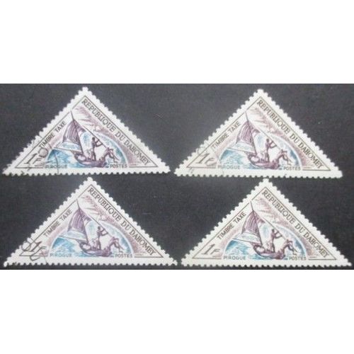Dahomey Taxe N°38 X 4 Oblitéré