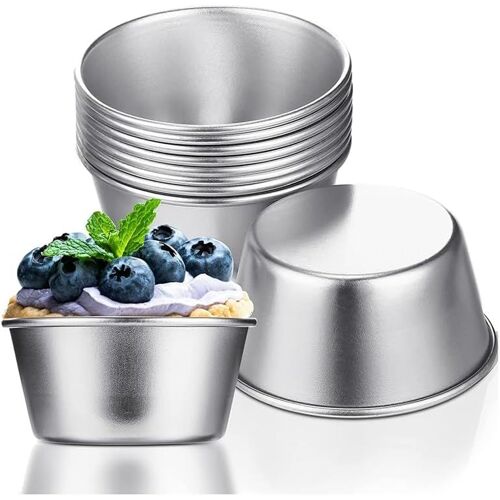 Jexnovashop-12pcs Moules À Cupcakes Et Muffins Aux ?ufs, Moules À Pudding, Mini Moules À Fondre Au Chocolat Antiadhésif, Démoulage Facile, Moules À Flan, Tasses À Gâteaux Pour Desserts Et Pâtisseries