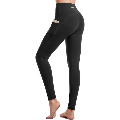 Legging De Sport Femme, Leggings Push Up Taille Haute Flexible, Pantalon Yoga Butt Lift Et Contrôler Du Ventre Avec Poches Pour Sport Pilates Running Fitness