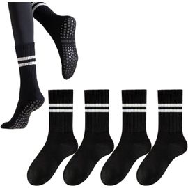 Chaussettes Antidérapante Pour Femmes Chaussettes Pour Pilates Yoga,2 Paires Chaussettes Antidérapantes Pour Pilates, Yoga, Ballet, Sport,Danse,Taille 37-43