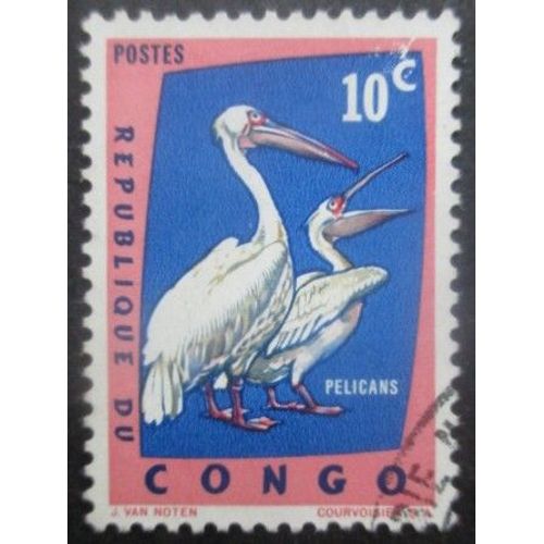 Republique Du Congo N°481 Pélicans Oblitéré
