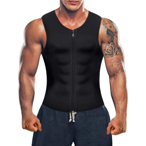 Débardeur De Sudation Homme Gilet De Néoprène Sauna Minceur Gaine Amincissante