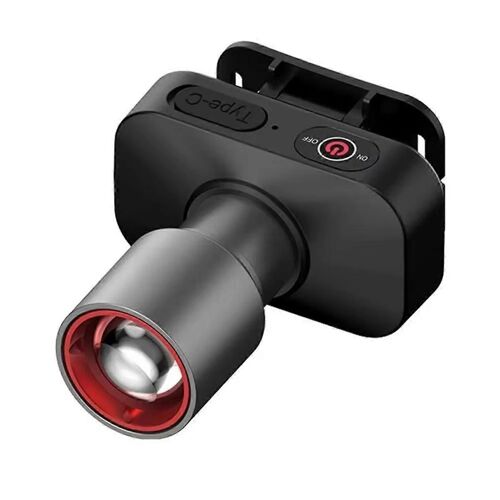 Lampe Frontale À Led Puissante, Lampe Torche Zoom Super Lumineuse, Rechargeable Par Usb, Pour La Pêche, En Plastique