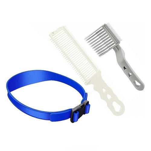 Guide de coupe de cheveux dégradés pour hommes avec ensemble de peignes dégradés, gabarit de rasage du décolleté et peigne tondeuse, Cu