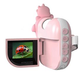 Microscope pour enfants, mini microscope portable avec 8 lumières LED réglables, écran LCD de 2 pouces