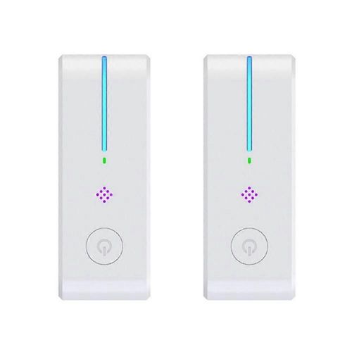Lot de 2 mini ioniseurs d'air enfichables pour purificateur d'air domestique, pour éliminer la fumée, désodoriser et rafraîchir l'air