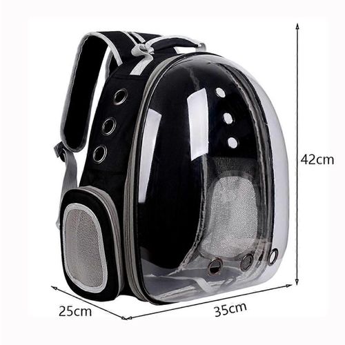 Sac De Transport Space Pet Backpack Respirant Portable Transparent Sac À Dos Chiot Chien Transport Carrie