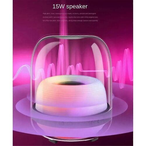 Enceinte Bluetooth sans fil de quatrième génération, caisson de basses LED 360 degrés, qualité sonore Hi-Fi, pour ordinateur de bureau, B
