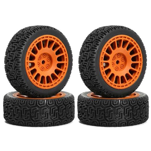 Lot de 4 pneus en caoutchouc de 68 mm pour voiture de course RC XV01 XV02 TT01 TT02 PTG-2 1/10