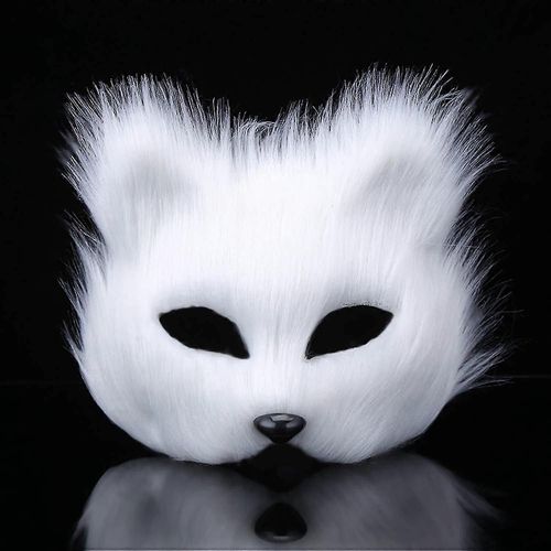 Masque De Renard Artificiel Pour Halloween, Élégant, Accessoire De Déguisement Pour Adulte