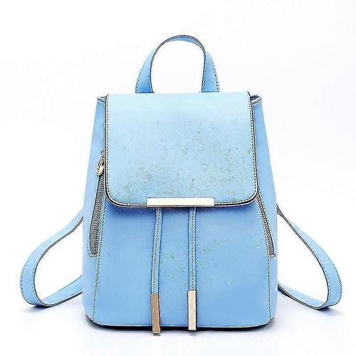 Sac à dos pour femme, sac à main en cuir synthétique avec fermeture éclair, sac à dos tendance et décontracté