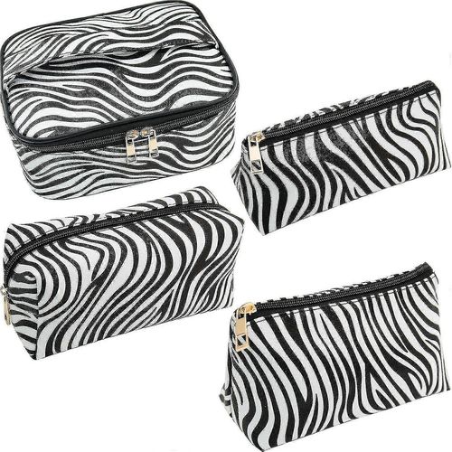 Lot de 4 trousses de toilette, sac de voyage, sac cosmétique portable, sac organisateur étanche
