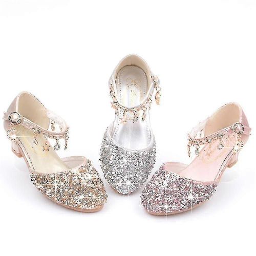 Chaussures De Princesse À Talons Pour Filles, Idéales Pour Les Fêtes De Mariage - 31