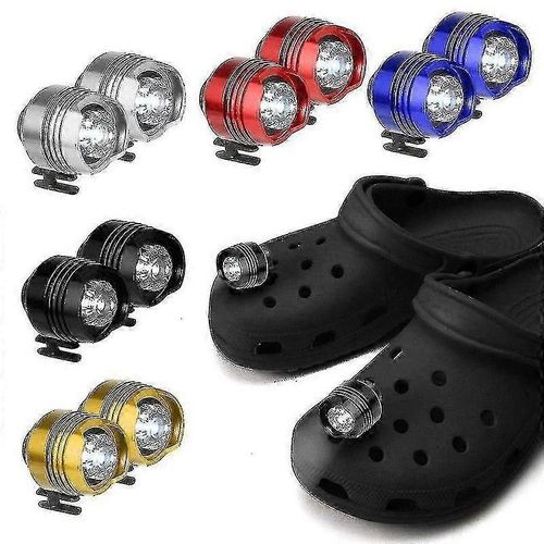 Lampe Frontale En Plastique Crocodile, Petite Lumière Amusante, Accessoires Pour Chaussures, Course Et Camping, Rechargeable Par Usb, Noir